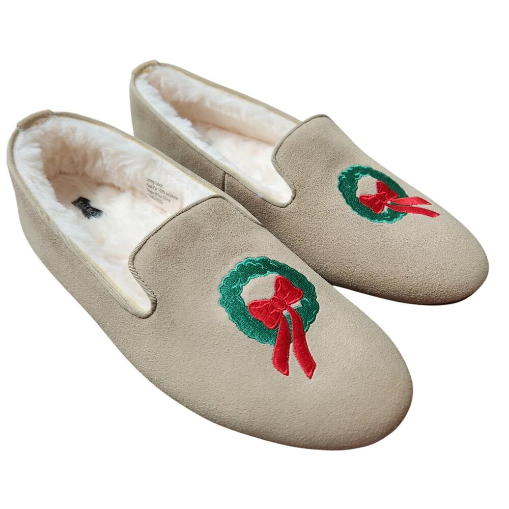 Talbots Fireside Slipper Wreath Size 10M